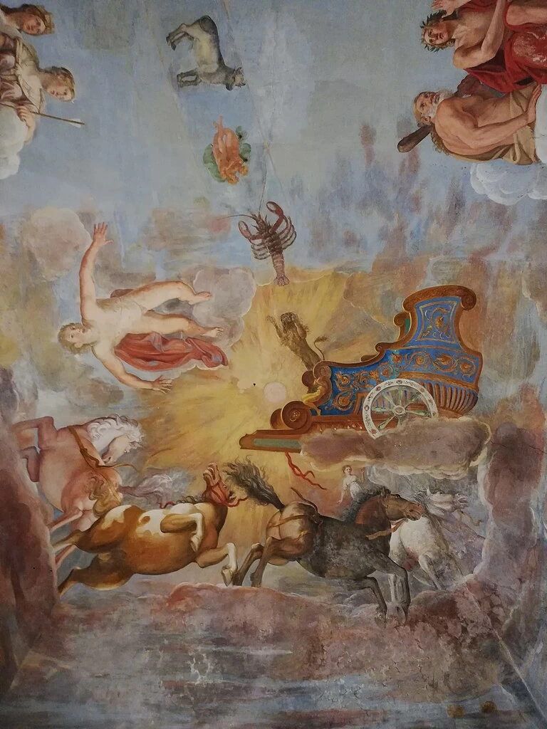 Affreschi a Palazzo Giustiniani, Bassano Romano, Viterbo 2
